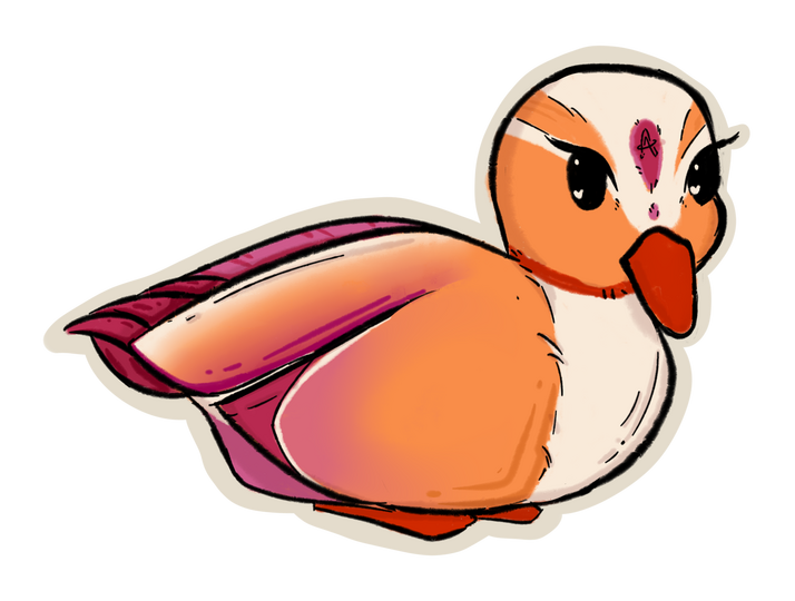 Lesbian Pride Duck