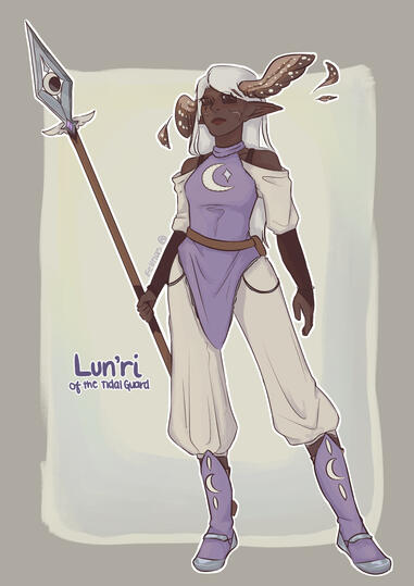 Lun'ri, main character in my webcomic