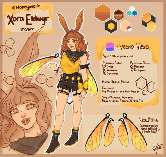 Xora Eldwyr from FF:XIV Reference Sheet